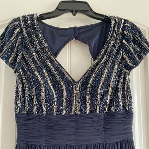 JS Collections navy formal dress